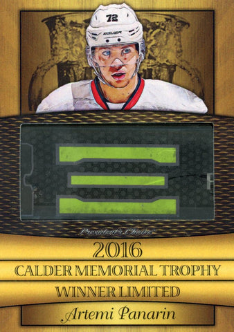 Artemi Panarin Calder Memorial Winners - Limited Gold 1/1