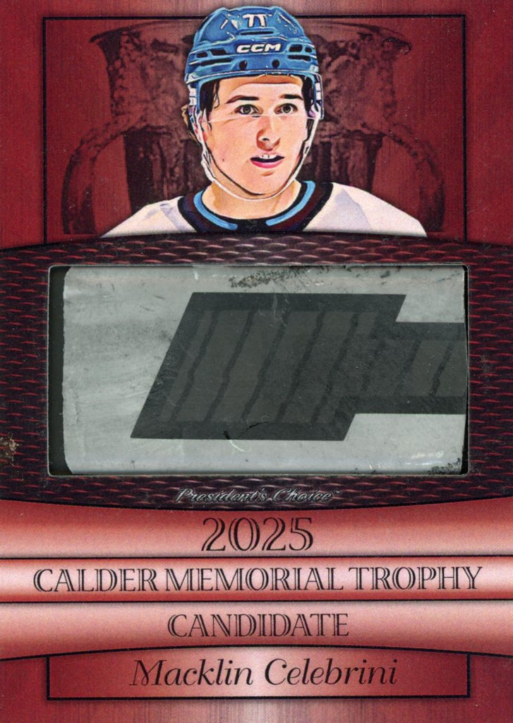 Macklin Celebrini 2025 Candidates - Red 10/10