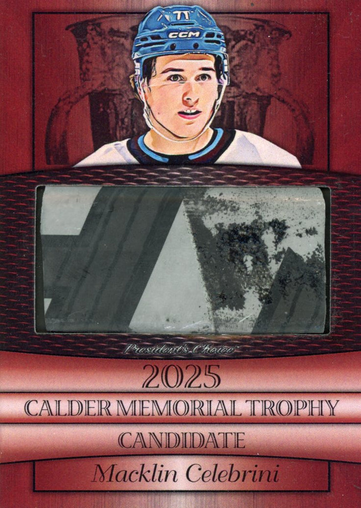 Macklin Celebrini 2025 Candidates - Red 2/10