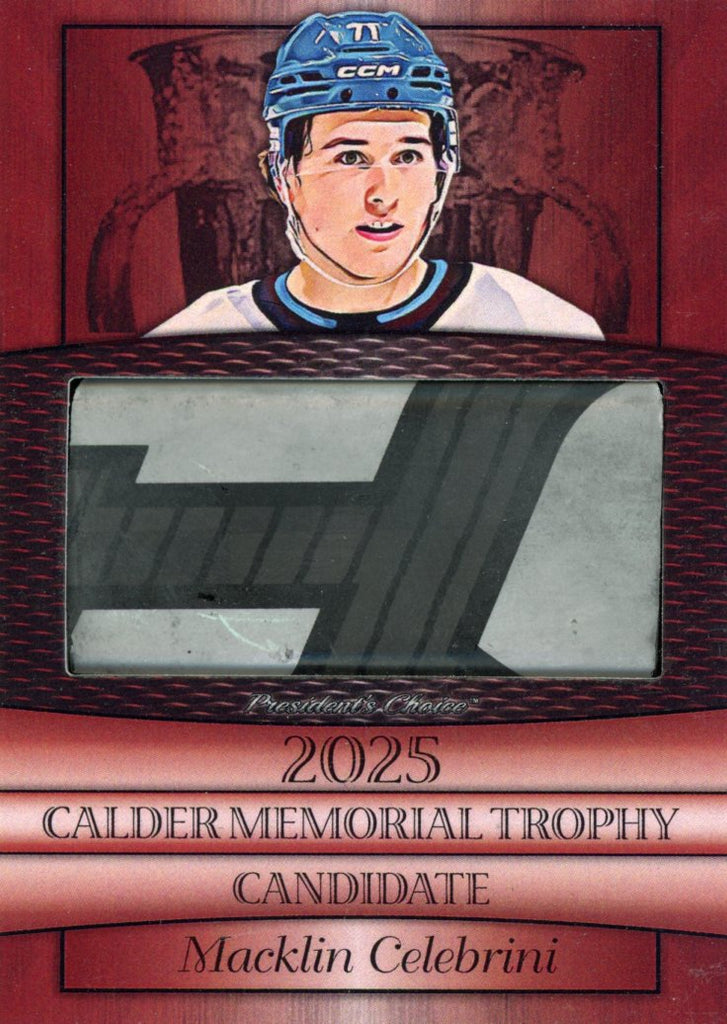 Macklin Celebrini 2025 Candidates - Red 6/10