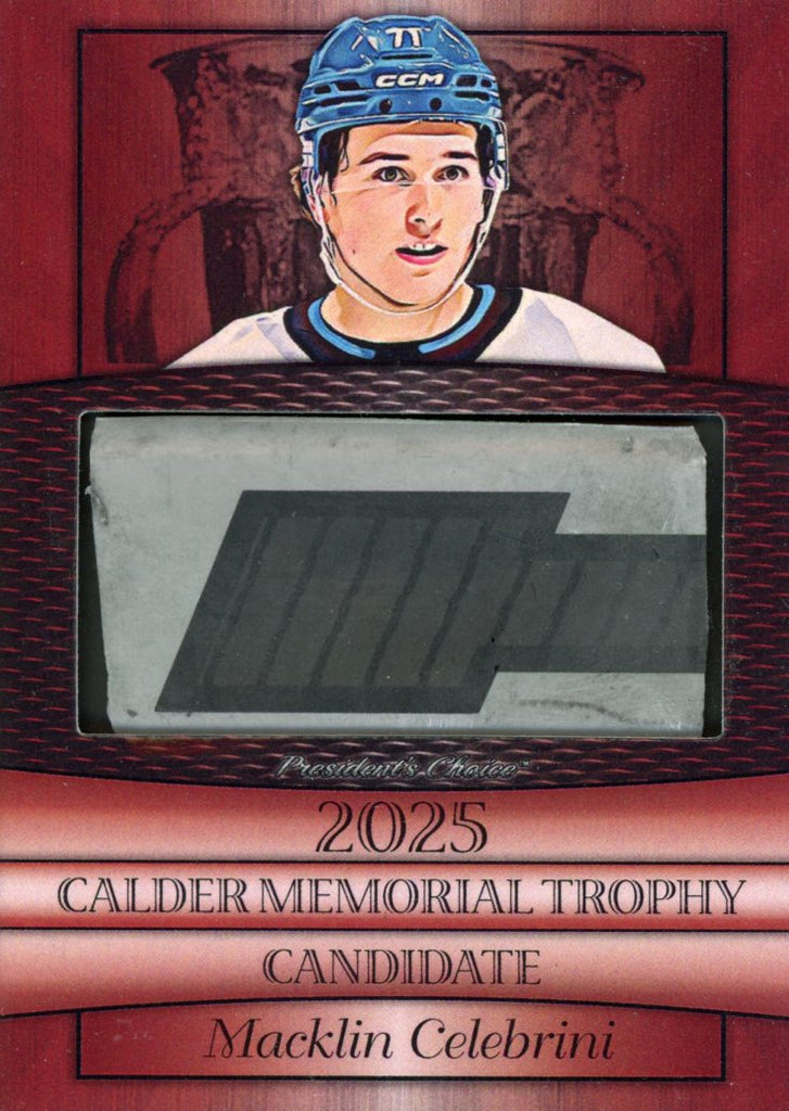 Macklin Celebrini 2025 Candidates - Red 7/10