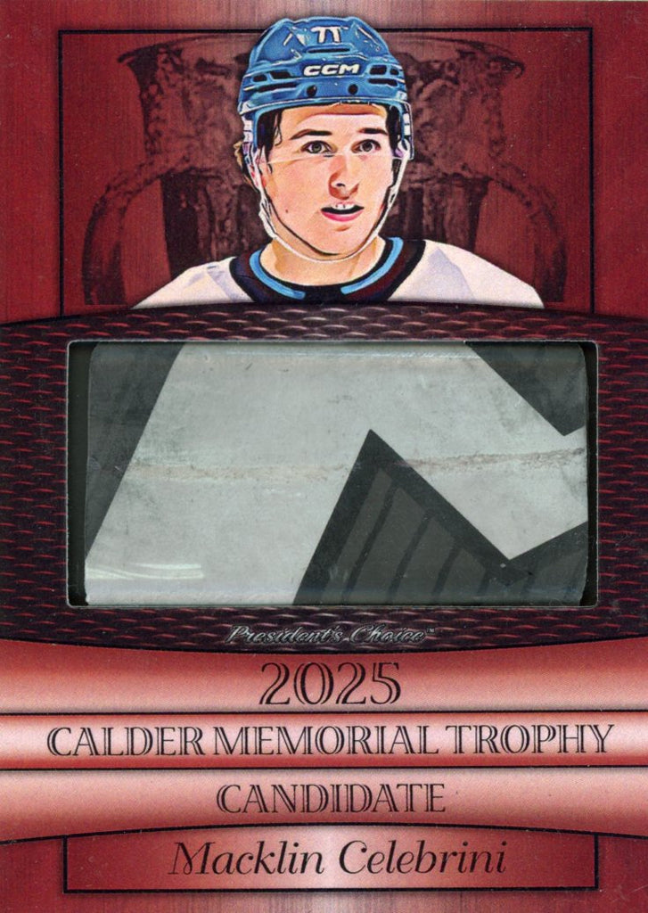 Macklin Celebrini 2025 Candidates - Red 8/10