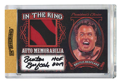 Brutus Beefcake In the Ring Auto/Memo Red with Inscription 1 of 1*