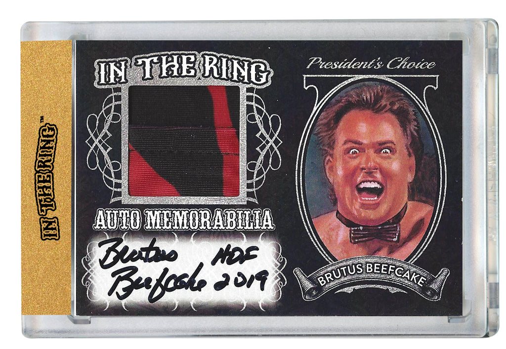Brutus Beefcake In the Ring Auto/Memo Silver with Inscription 1 of 1*