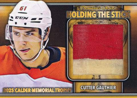 Cutter Gautier Holding the Stick - Candidates Gold 1/1