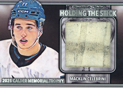 Macklin Celebrini Holding the Stick - Candidates Silver 1/4