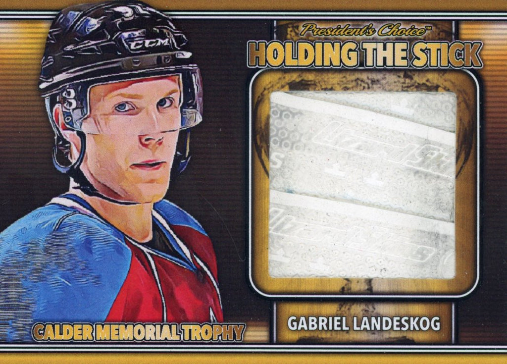 Gabriel Landeskog Holding the Stick - Winners Gold 1/1