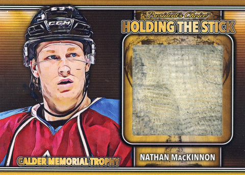 Nathan MacKinnon Holding the Stick - Winners Gold 1/1