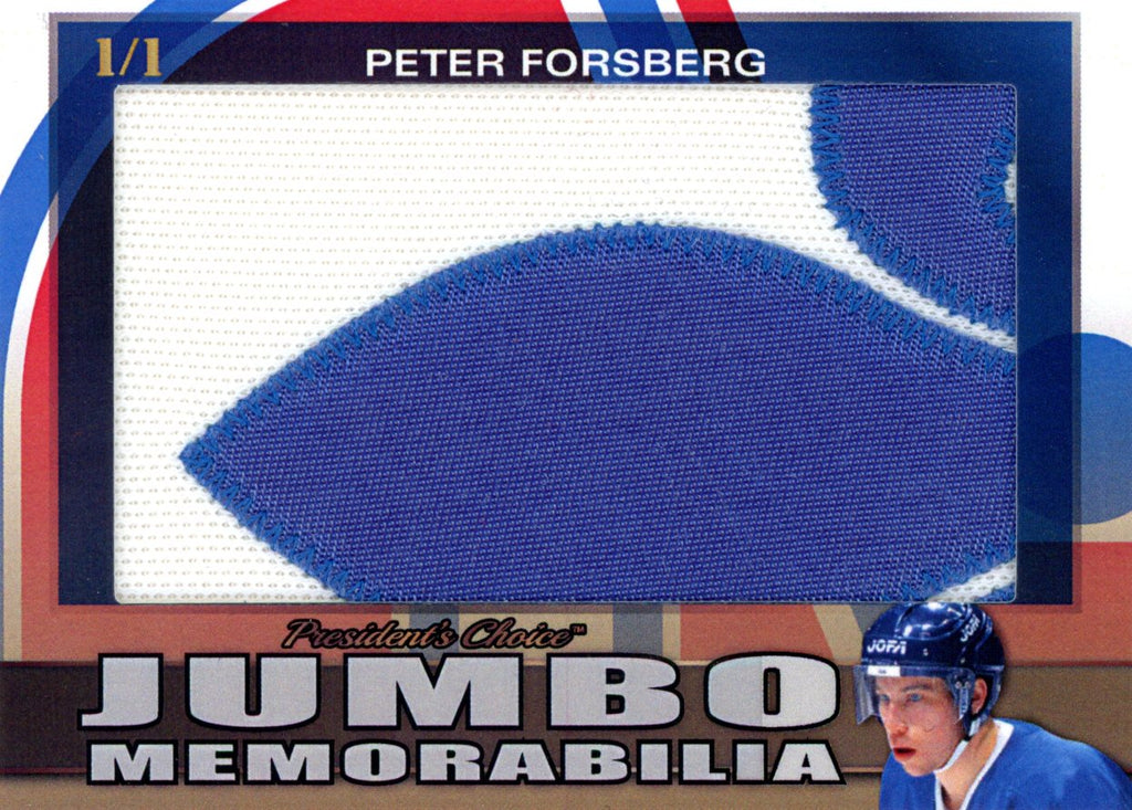 Peter Forsberg Jumbo Memorabilia 1/1