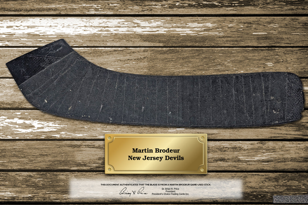 Martin Brodeur Game Used Stick Blade