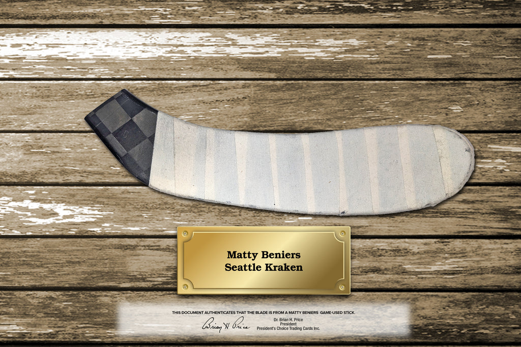 Matty Beniers Game Used Stick Blade