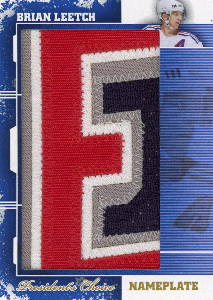 Brian Leetch Nameplate "E" 1/1