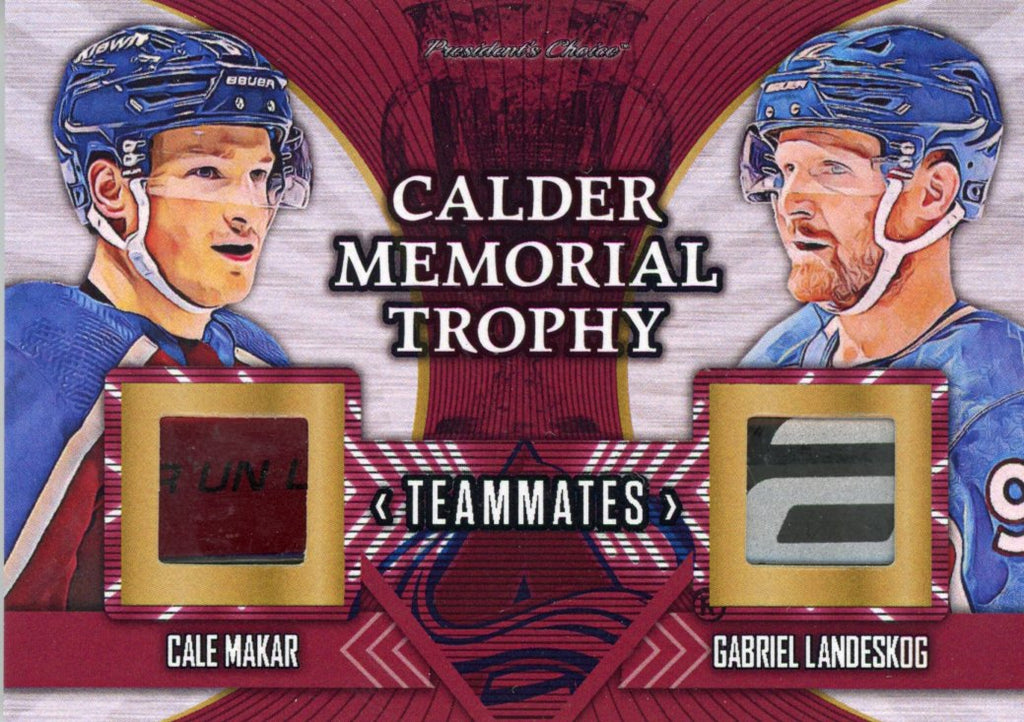 Colorado Avalanche Cale Makar & Gabriel Landeskog Teammates 5/5