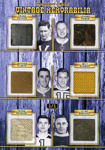 Patrick, Bower, Plante, Schmidt, Brimsek, Benedict Vintage Memorabilia 1/1