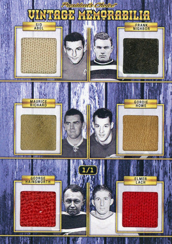 Abel, Nighbor, Richard, Howe, Hainsworth, Lach Vintage Memorabilia 1/1