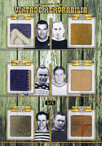 Watson, Morenz, Worters, Lach, Gardiner, Vezina Vintage Memorabilia 1/1