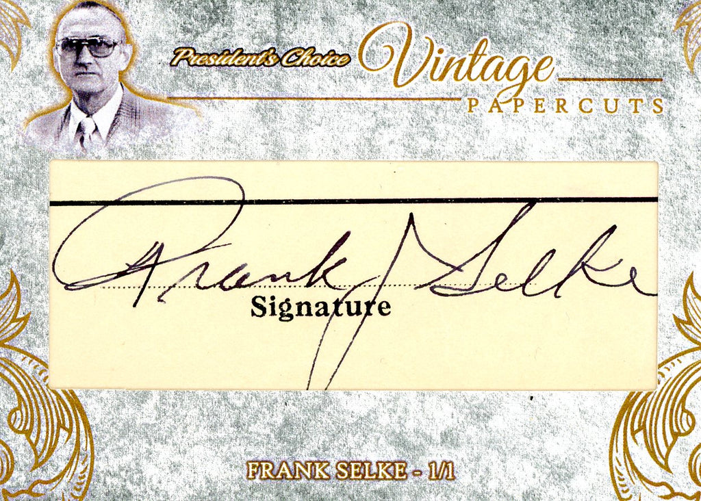 Frank Selke Vintage PaperCuts 1/1