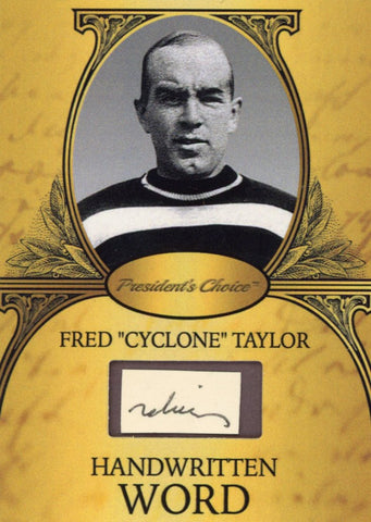 Fred "Cyclone" Taylor Handwritten Word - Gold #1 1/9
