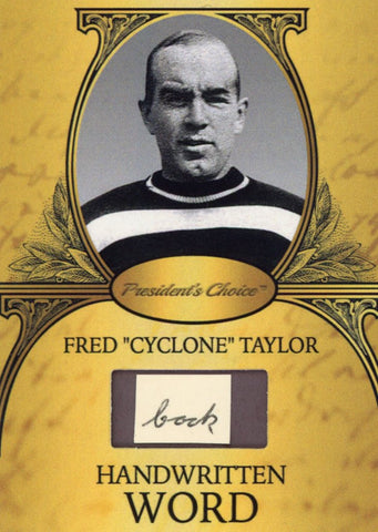 Fred "Cyclone" Taylor Handwritten Word - Gold #1 2/9