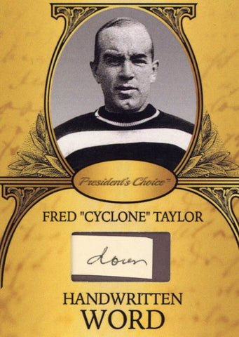 Fred "Cyclone" Taylor Handwritten Word - Gold #1 5/9