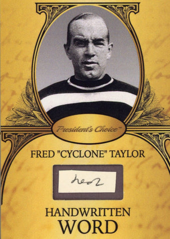 Fred "Cyclone" Taylor Handwritten Word - Gold #1 6/9