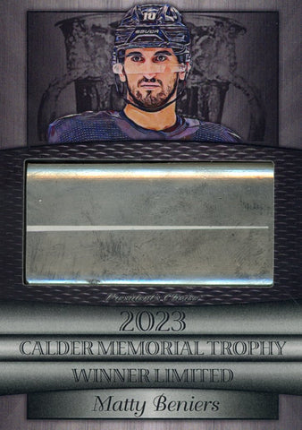 Matty Beniers Calder Memorial Winners - Limited Silver 10/10