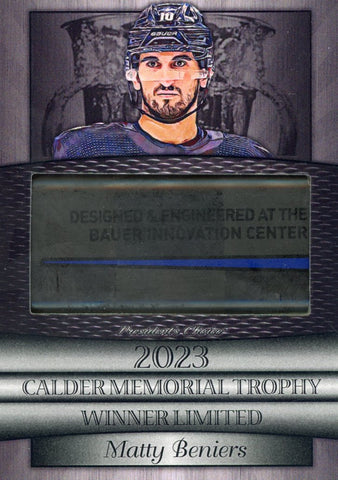 Matty Beniers Calder Memorial Winners - Limited Silver 4/10