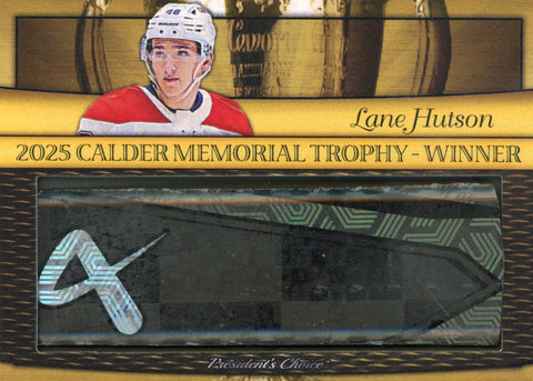 Lane Hutson 2025 Calder Trophy Winner 2/10