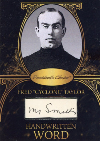 Fred "Cyclone" Taylor Handwritten Word - Black #2 1/1