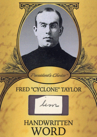 Fred "Cyclone" Taylor Handwritten Word - Gold #2 1/9