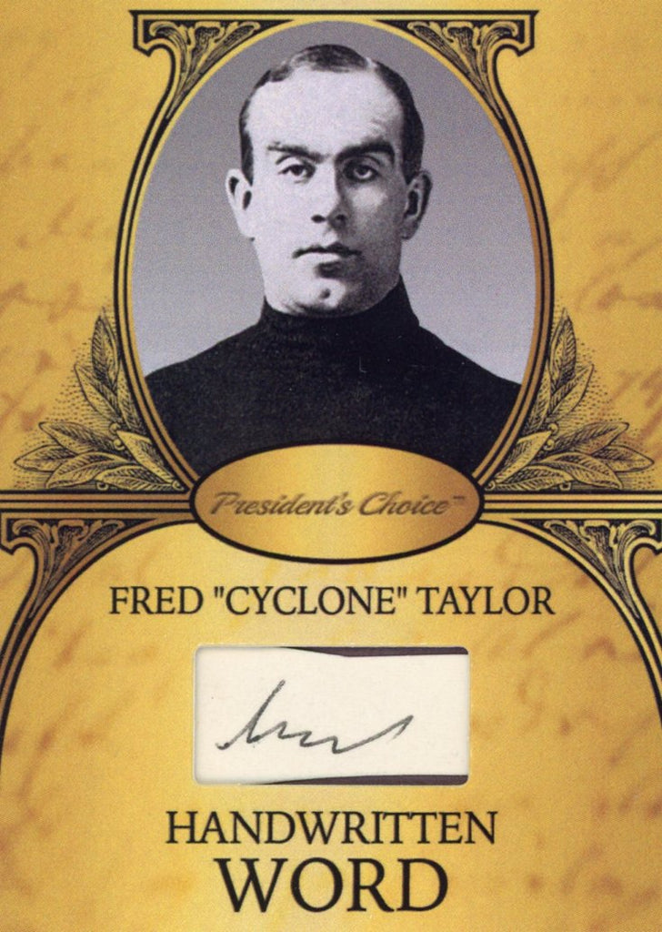 Fred "Cyclone" Taylor Handwritten Word - Gold #2 2/9