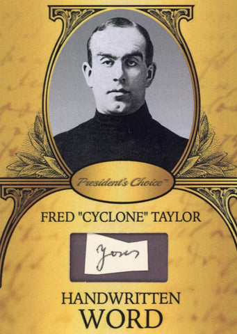 Fred "Cyclone" Taylor Handwritten Word - Gold #2 4/9