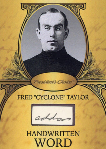 Fred "Cyclone" Taylor Handwritten Word - Gold #2 5/9