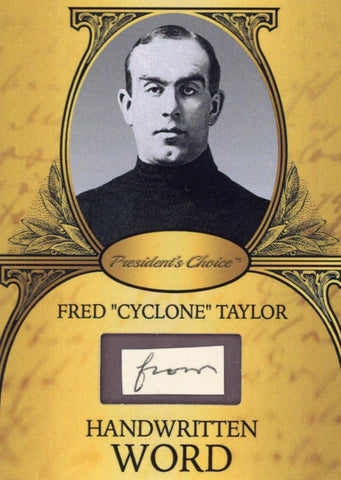 Fred "Cyclone" Taylor Handwritten Word - Gold #2 6/9