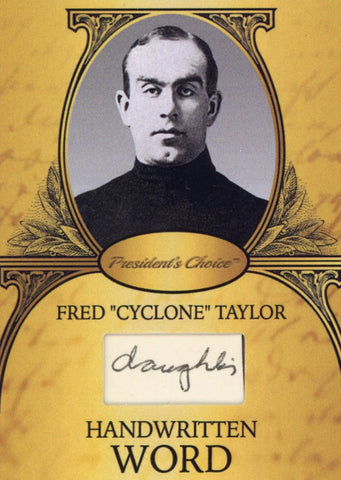 Fred "Cyclone" Taylor Handwritten Word - Gold #2 9/9