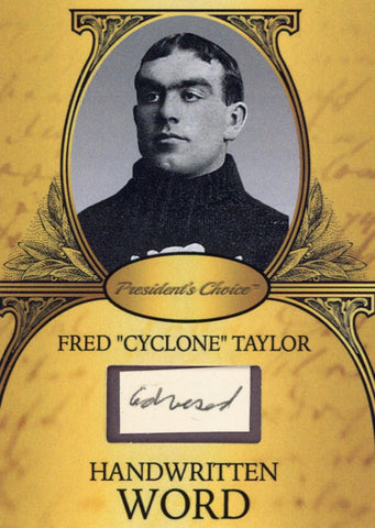 Fred "Cyclone" Taylor Handwritten Word - Gold #3 1/9
