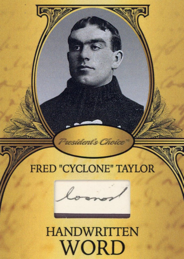 Fred "Cyclone" Taylor Handwritten Word - Gold #3 3/9