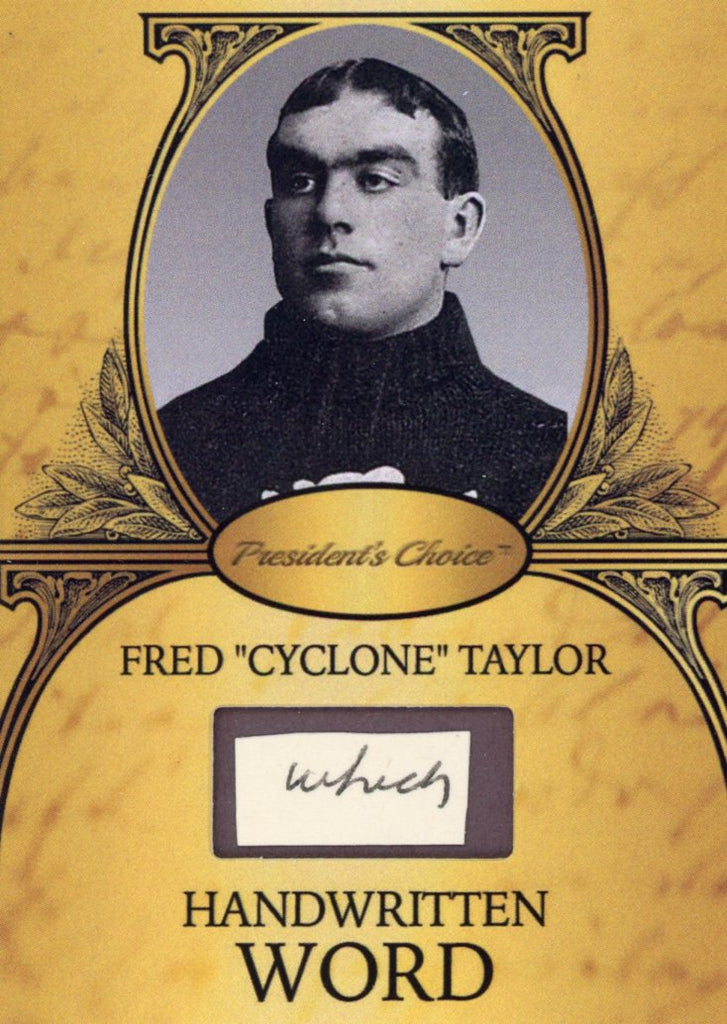 Fred "Cyclone" Taylor Handwritten Word - Gold #3 4/9