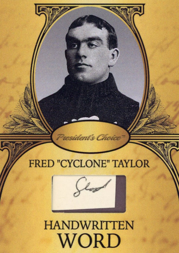 Fred "Cyclone" Taylor Handwritten Word - Gold #3 9/9