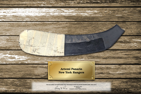 Artemi Panarin Game Used Stick Blade