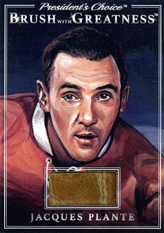 BWG-59 Jacques Plante Brush With Greatness 1/1 Silver