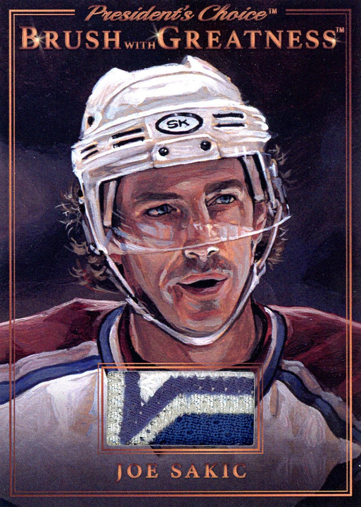 BWG-65 Joe Sakic Brush With Greatness 1/1 Bronze
