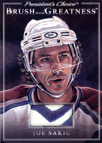 BWG-65 Joe Sakic Brush With Greatness 1/1 Silver