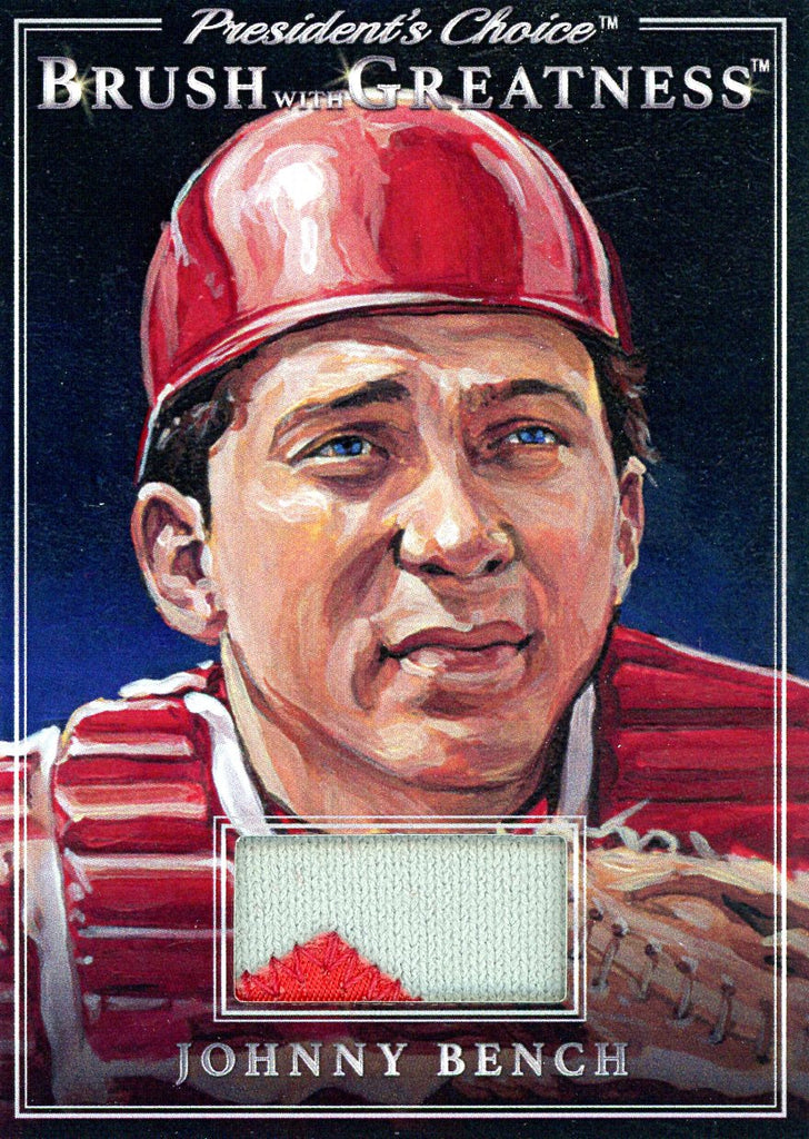 BWG-72 Johnny Bench Brush With Greatness 1/1 Silver