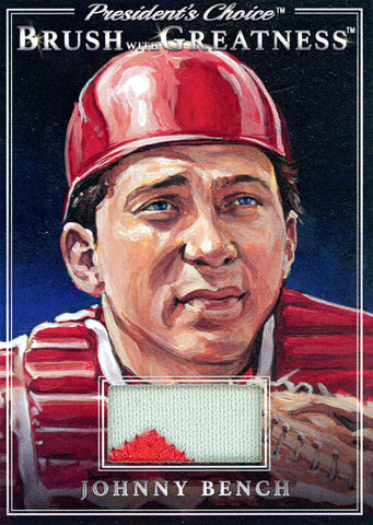 BWG-72 Johnny Bench Brush With Greatness 1/1 Silver