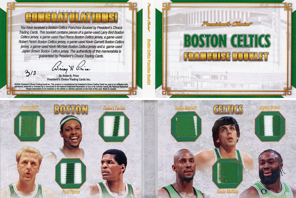 Six Piece Booklet Boston Celtics 3/3