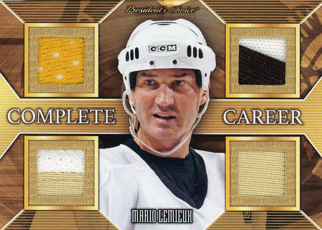 Mario Lemieux Complete Career 1/3 President's Choice Trading Cards