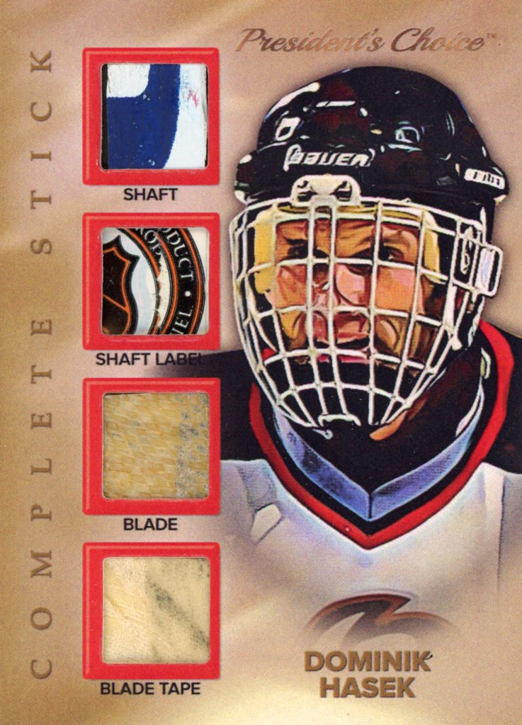 Styick Run Dominik Hasek Complete Stick 2/3 – President's Choice Trading Cards
