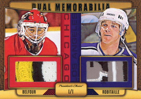Ed Belfour & Luc Robitaille Dual Memorabilia 1/1