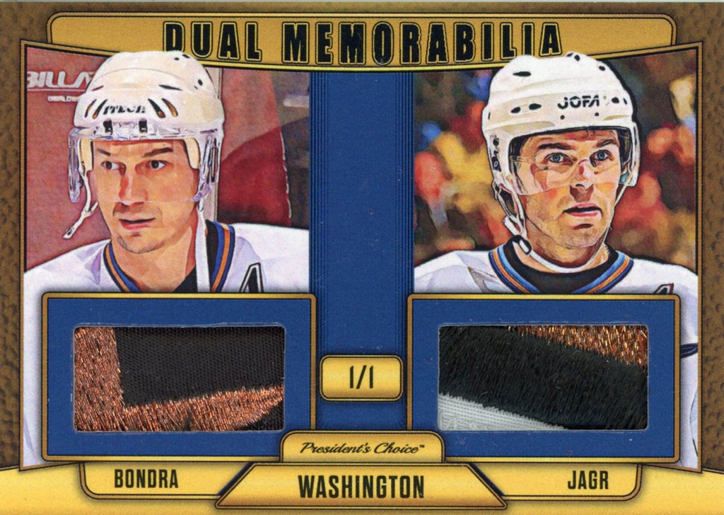 Peter Bondra & Jaromir Jagr Dual Memorabilia 1/1
